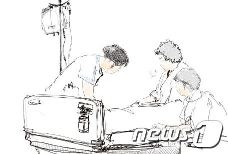 본문 이미지 - 오영준 간호사가 페이스북에 올린 웹툰 '간호사 이야기'ⓒ 뉴스1