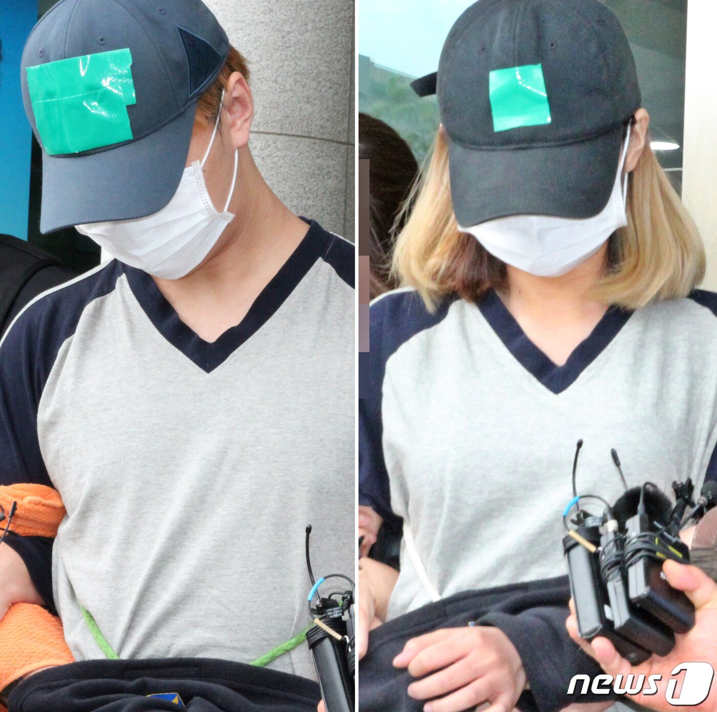 본문 이미지 - 7일 오후 인천 미추홀구 미추홀경찰서에서 생후 7개월 여자아이를 아파트에 방치해 숨지게 한 혐의를 받는 부모 A(21·왼쪽)씨와 B(18)양이 구속 전 피의자심문(영장실질심사)을 받기 위해 인천지방법원으로 이송되고 있다. 2019.6.7/뉴스1 ⓒ News1 박아론 기자