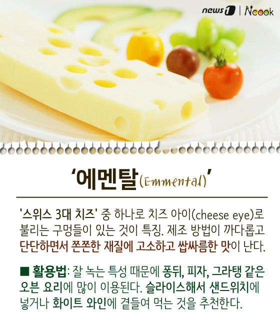 *1분정보 - 대표 치즈 종류별 요리 활용법 : 네이버 블로그