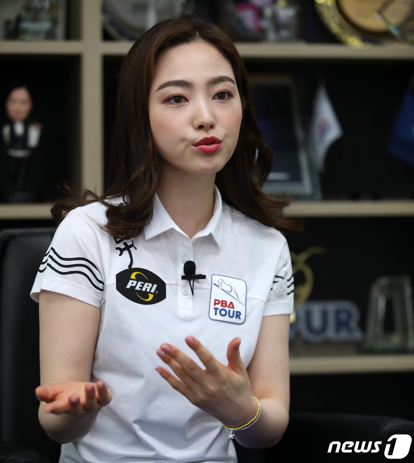 본문 이미지 - 5년 만에 여자프로당구(LPBA) 3쿠션 선수로 돌아온 차유람(32)이 11일 경기도 일산의 개인 훈련장에서 열린 인터뷰에서 복귀 소감을 밝히고 있다. 2019.7.11/뉴스1 ⓒ News1 오대일 기자