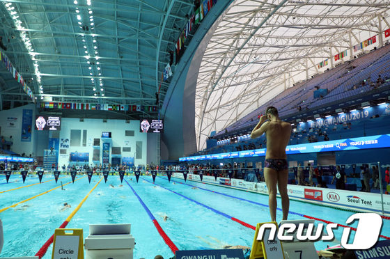 열기 고조되는 광주세계수영선수권대회