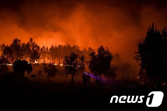 [사진] 온산을 불태우는 포르투갈 산불의 기세