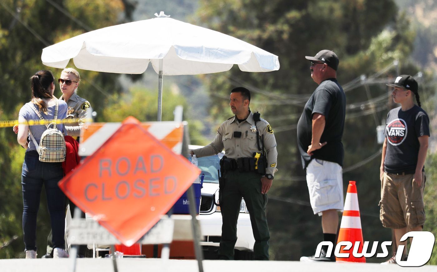 본문 이미지 - 총격 사건이 벌어진 미국 캘리포니아주 '길로이 마늘 페스티벌' 현장. ⓒ AFP=뉴스1