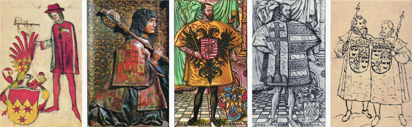 본문 이미지 - 중세에 문장을 관리하던 문장관 의복의 변천사. (글항아리 제공) ⓒ 뉴스1