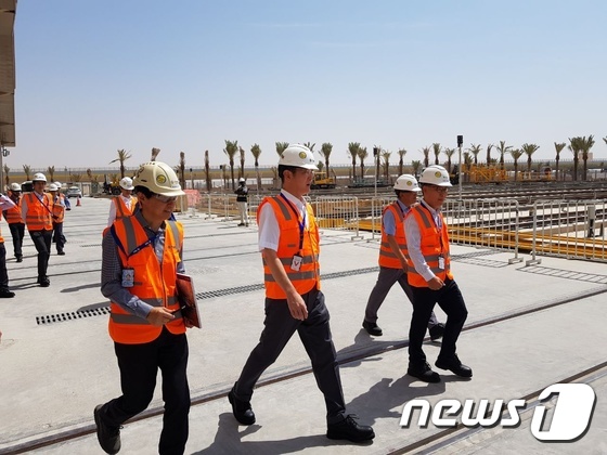 이재용 부회장, 사우디아라비아 삼성물산 건설현장 방문