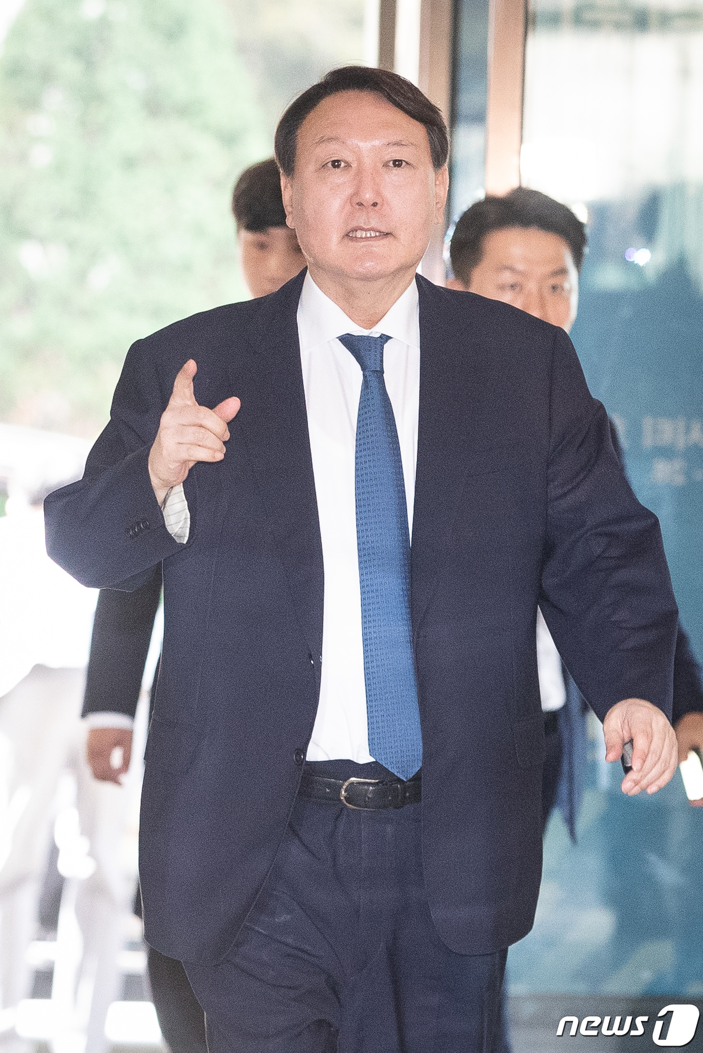 (영종도=뉴스1) 유승관 기자 = 윤석열 검찰총장이 25일 인천 영종도 파라다이스시티 호텔에서 열린 제29차 마약류퇴치국제협력회의에 참석하고 있다. 2019.9.25/뉴스1