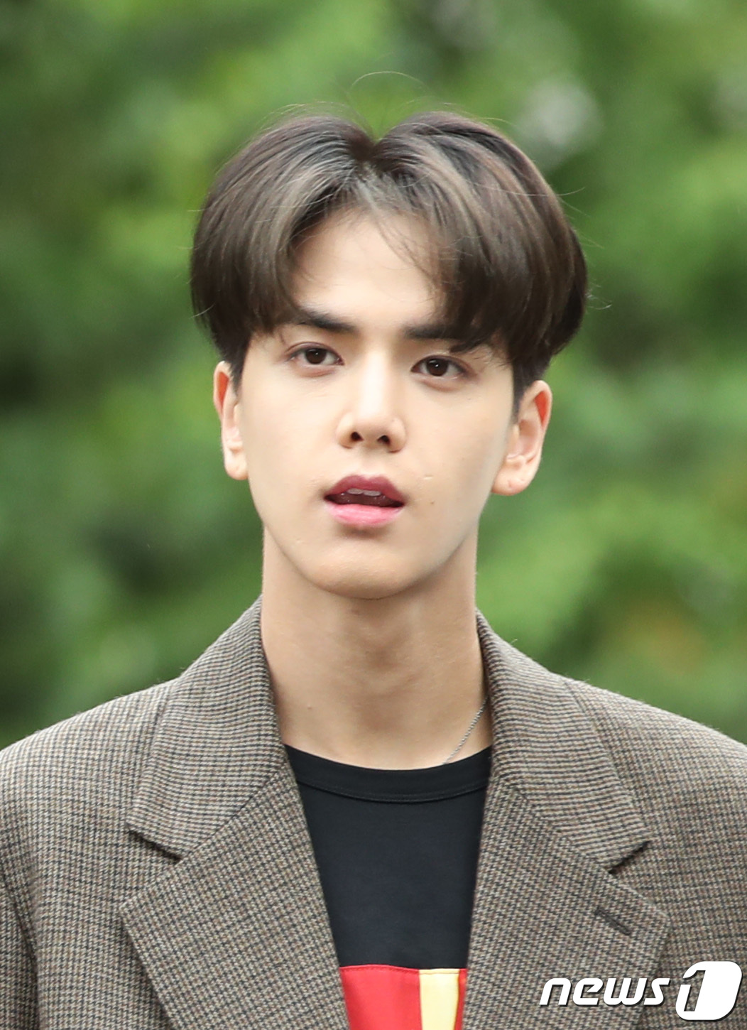 (서울=뉴스1) 권현진 기자 = 더보이즈 영훈이 6일 오전 서울 여의도 KBS 신관 공개홀에서 열린 KBS2 '뮤직뱅크'(뮤뱅) 리허설에 참석해 포즈를 취하고 있다. 2019.9. …