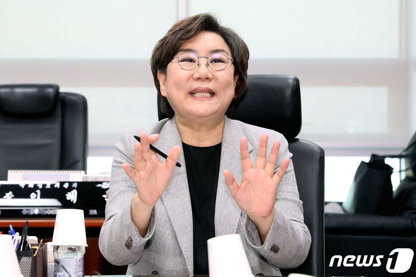본문 이미지 - 이혜훈 새로운보수당 총선기획단장이 17일 오후 서울 여의도 국회 의원회관에서 열린 1차 총선기획단 회의에서 발언을 하고 있다. 2020.1.17/뉴스1 ⓒ News1 임세영 기자