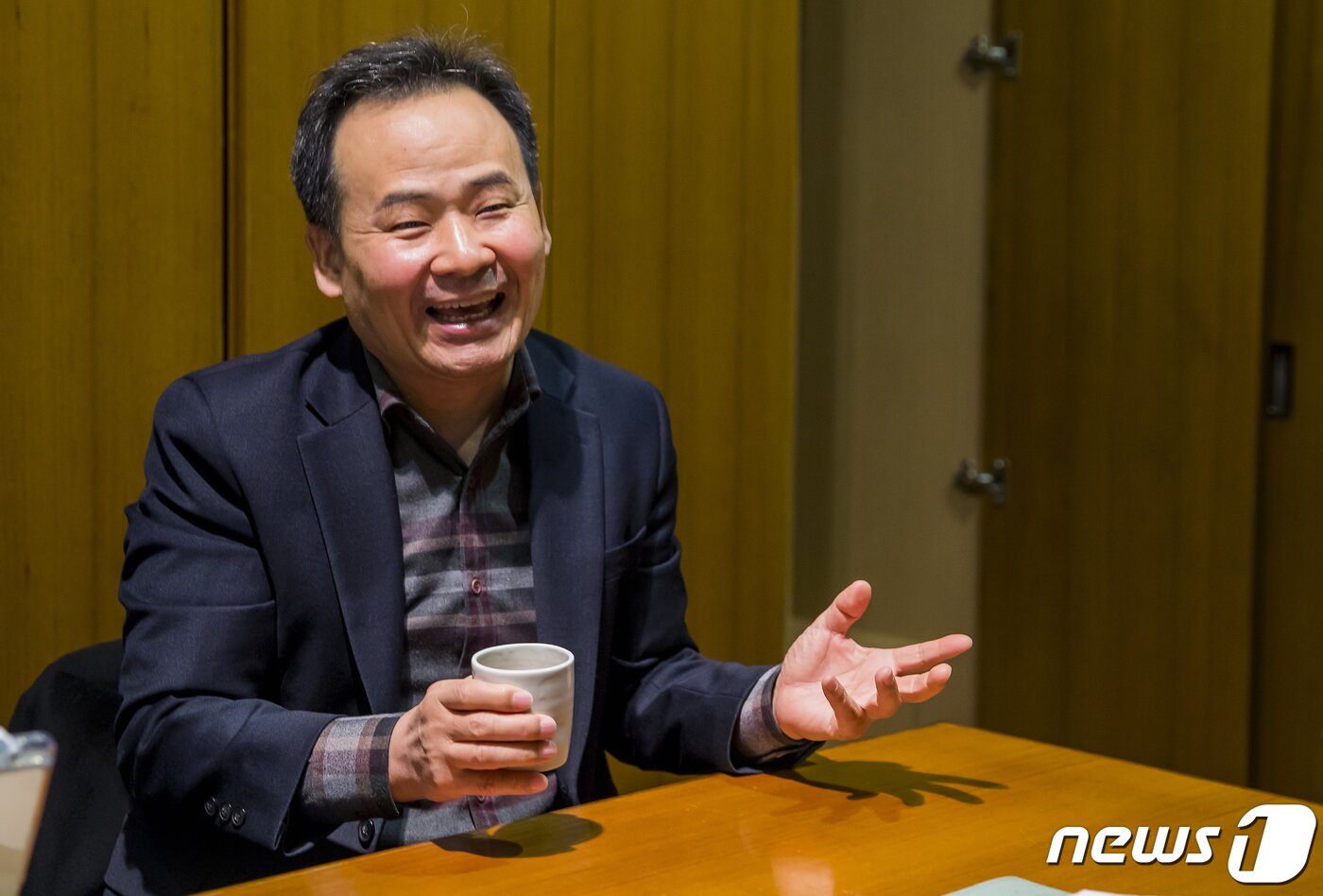 본문 이미지 - 김광현 창업진흥원 원장이 지난 22일 오후 서울 종로구 한 음식점에서 뉴스1과 인터뷰를 하고 있다. 2020.1.22 /뉴스1 ⓒ News1 이동해 기자