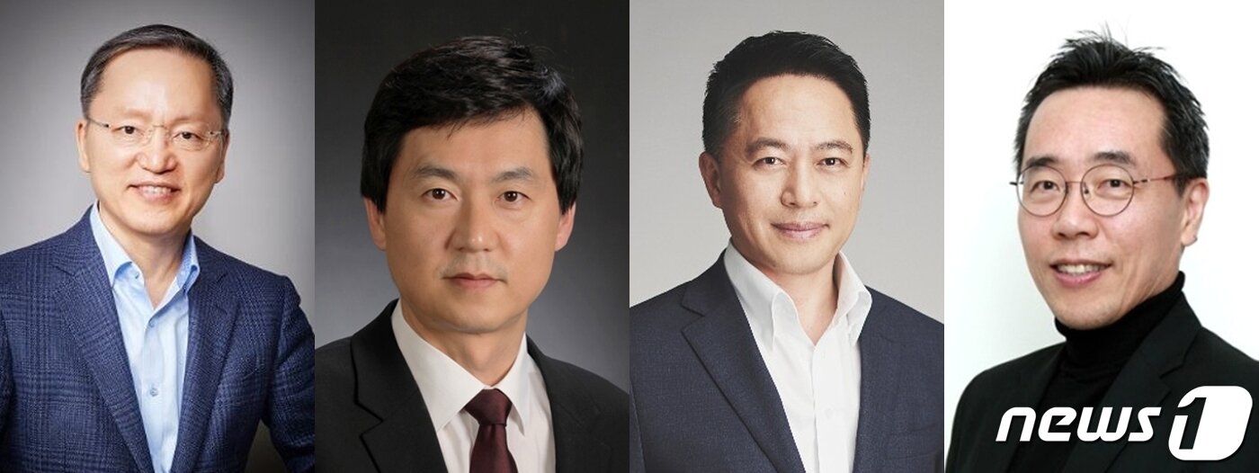본문 이미지 - 20일 삼성전자는 정기 인사를 통해 4명의 신임 사장단을 발표했다. 사진 왼쪽부터 박학규 DS부문 경영지원실장, 전경훈 IM부문 네트워크사업부장, 최윤호 경영지원실장, 황성우 종합기술원장 사장의 모습. 2020.1.20/뉴스1 (삼성전자 제공) ⓒ 뉴스1