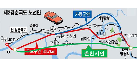 가평군 "제2경춘국도 가평역 구간 성토 대신 교량으로"