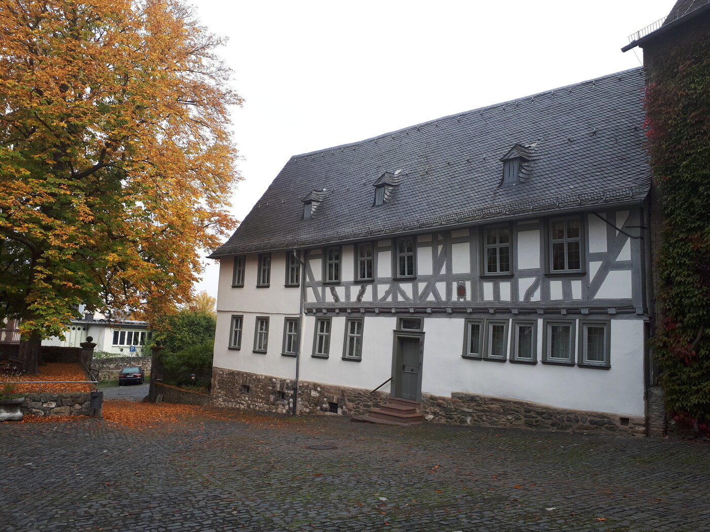 본문 이미지 - 측면에서 본 로테하우스. 약간 기울어진 게 보인다. 조성관 작가 