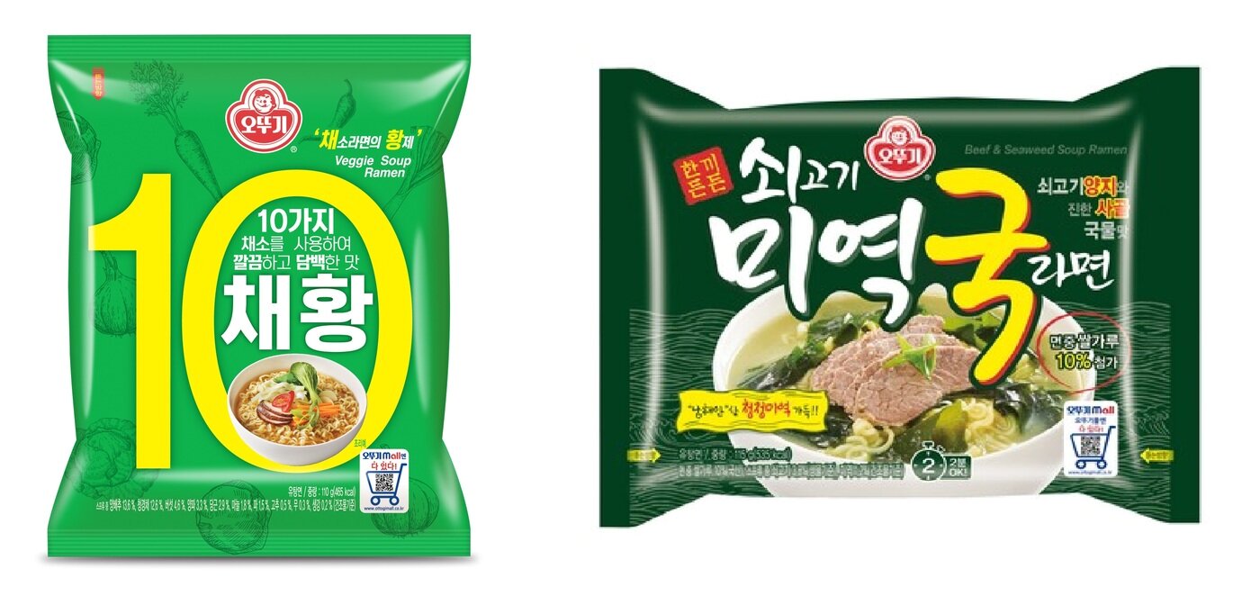 본문 이미지 - 오뚜기 '채황'과 '쇠고기미역국라면'ⓒ뉴스1