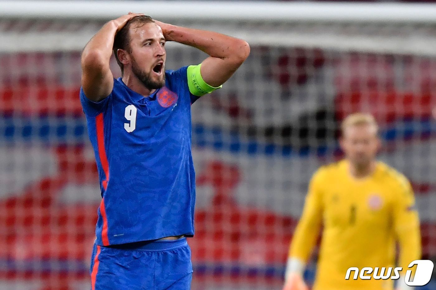 본문 이미지 - 잉글랜드가 15일(한국시간) 영국 런던의 웸블리 스타디움에서 열린 덴마크와의 2020-21 유럽축구연맹(UEFA) 네이션스리그 리그A 2조 4차전에서 0-1로 졌다. ⓒ AFP=뉴스1