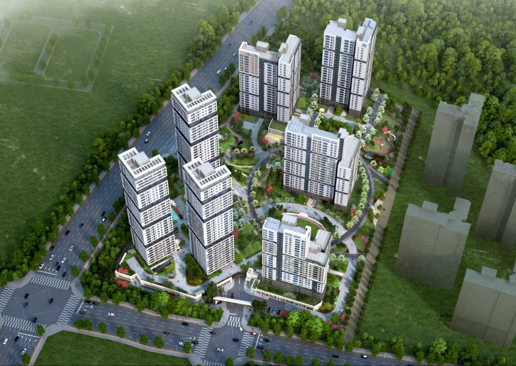 본문 이미지 - '과천 푸르지오 어울림 라비엔오' 조감도./자료제공=대우건설ⓒ 뉴스1