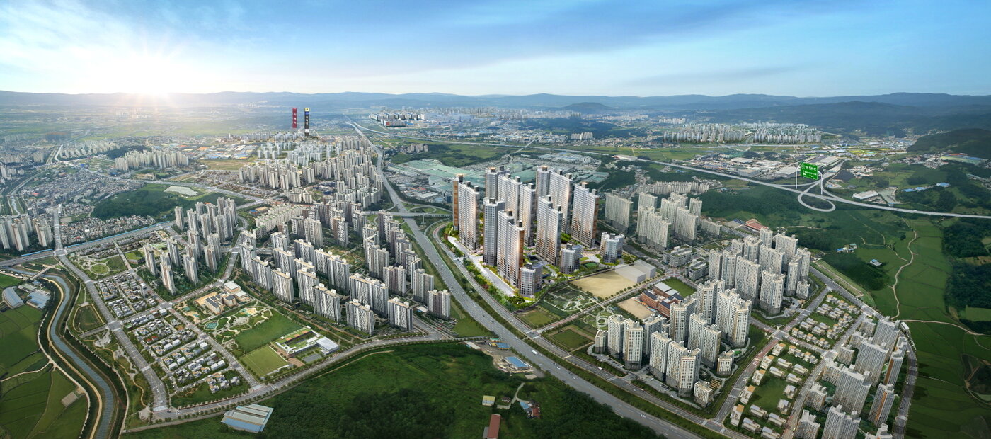 본문 이미지 - 동문건설 단지배치도ⓒ 뉴스1