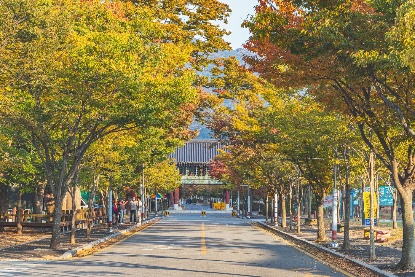 본문 이미지 - 불갑사 일주문의 늦은 오후