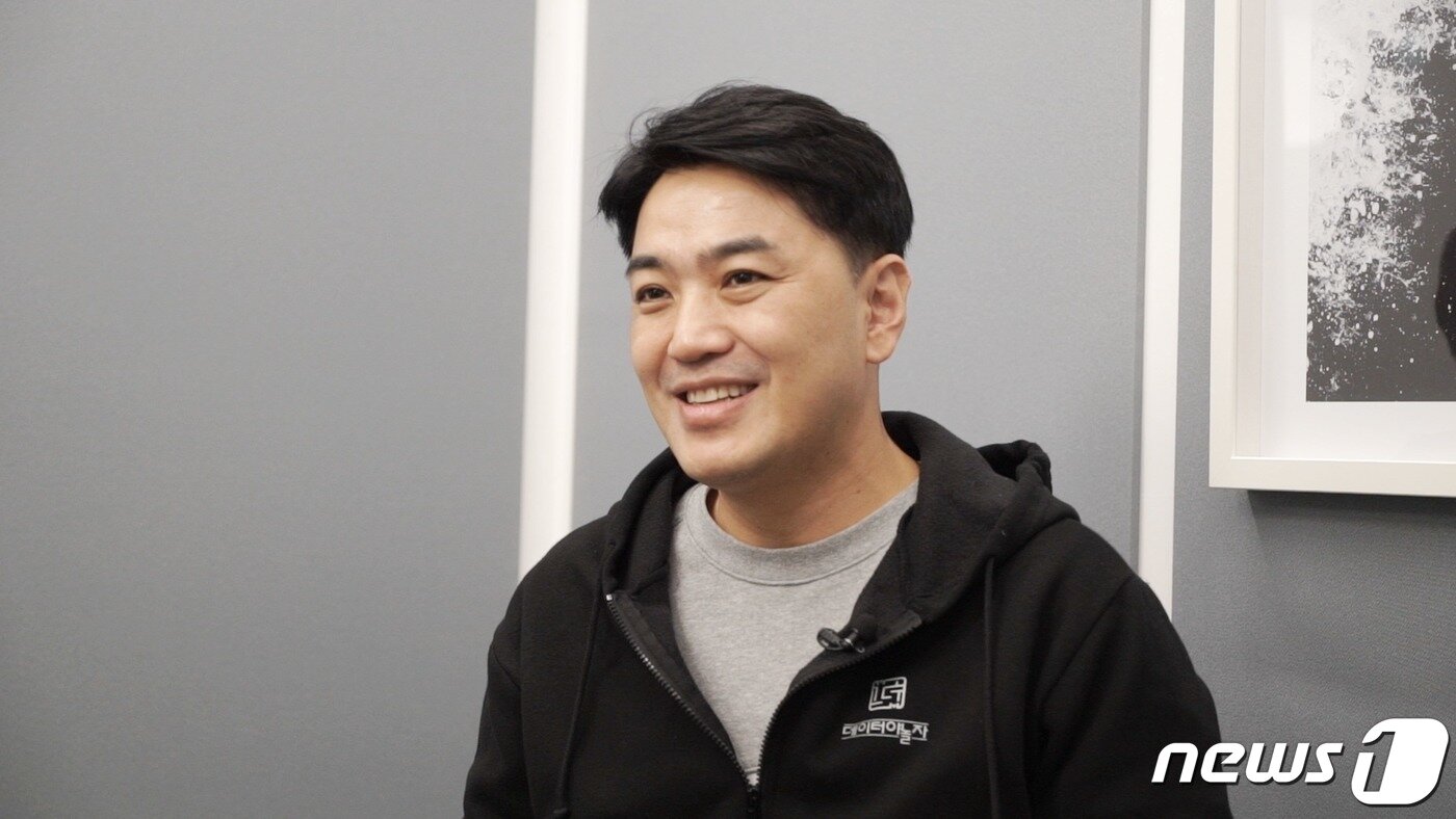본문 이미지 - 김국진 데이콘 대표가 뉴스1과 인터뷰 하고 있다. ⓒ News1 이승아 기자