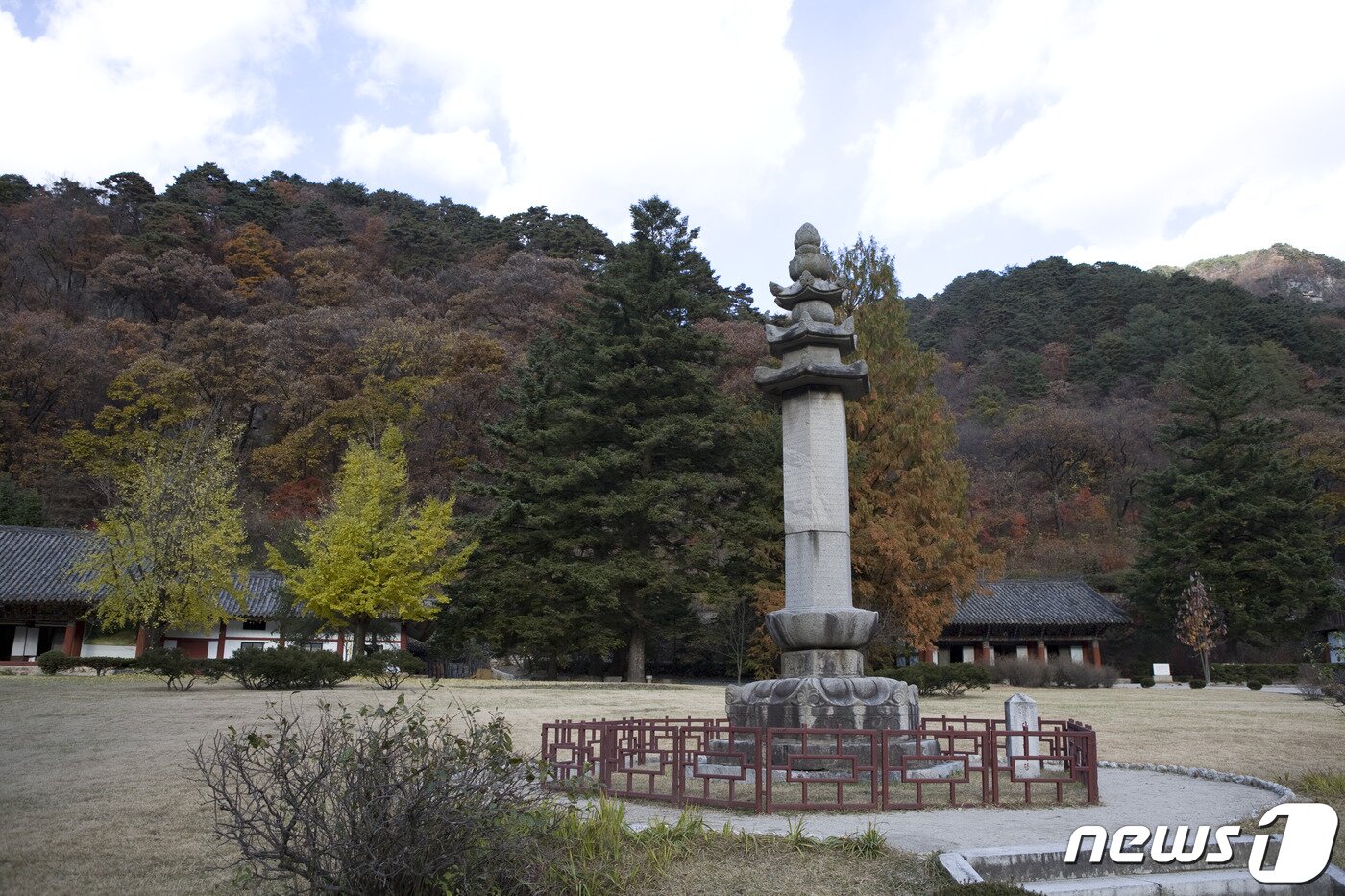 본문 이미지 - 평안북도 평천군 불정사터에서 옮겨 온 성동리다리니석당. 고려 초기의 건축술과 조형미를 보여주는 독특한 형태의 석탑 중 하나다. (미디어한국학 제공) 2020.11.28.ⓒ 뉴스1