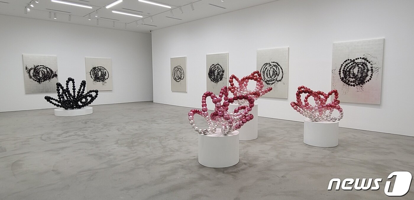 본문 이미지 - 장-미셸 오토니엘 개인전 'NEW WORKS' 전경.ⓒ 뉴스1 이기림 기자