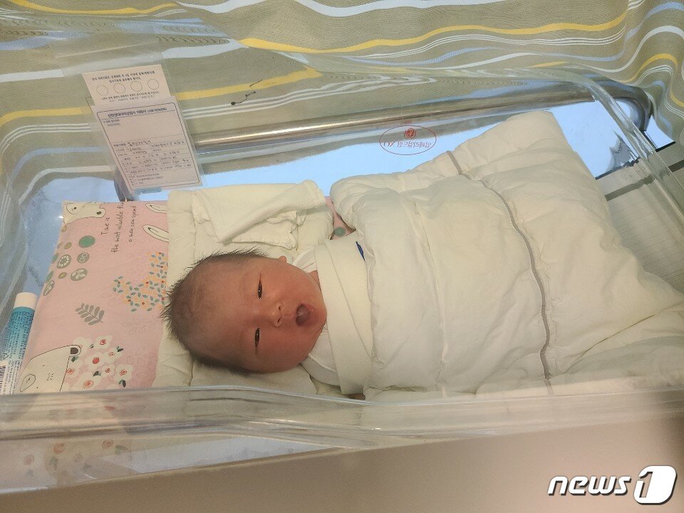 본문 이미지 - 김해란은 지난 2일 건강하게 아들 조하율군을 출산했다. (김해란 제공) ⓒ 뉴스1