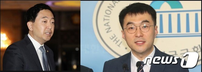 본문 이미지 - 더불어민주당 서울 강서갑 공천을 신청한 금태섭 의원(왼쪽)과 김남국 변호사. ⓒ 뉴스1