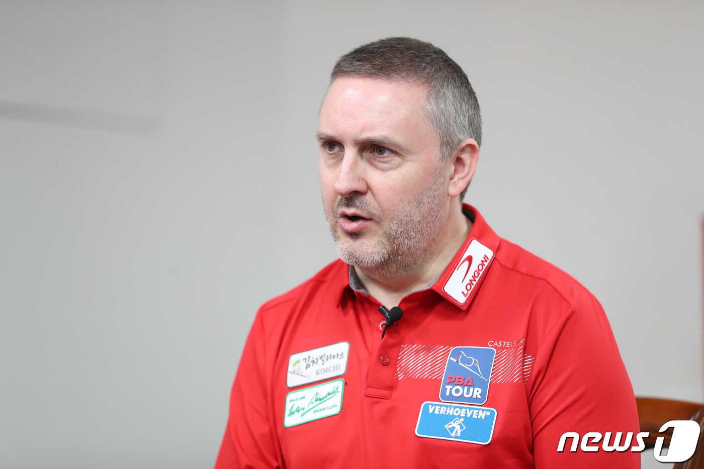 본문 이미지 - 프레드릭 쿠드롱이 26일 오후 서울 서초구 김치빌디어드 본사 스튜디오에서 뉴스1과 인터뷰를 갖고 있다. 2020.2.26/뉴스1 ⓒ News1 박지혜 기자