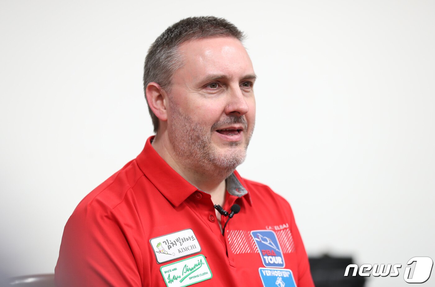 본문 이미지 - 프레드릭 쿠드롱이 26일 오후 서울 서초구 김치빌리아드 스튜디오에서 뉴스1과 인터뷰를 갖고 있다. 2020.2.26/뉴스1 ⓒ News1 박지혜 기자