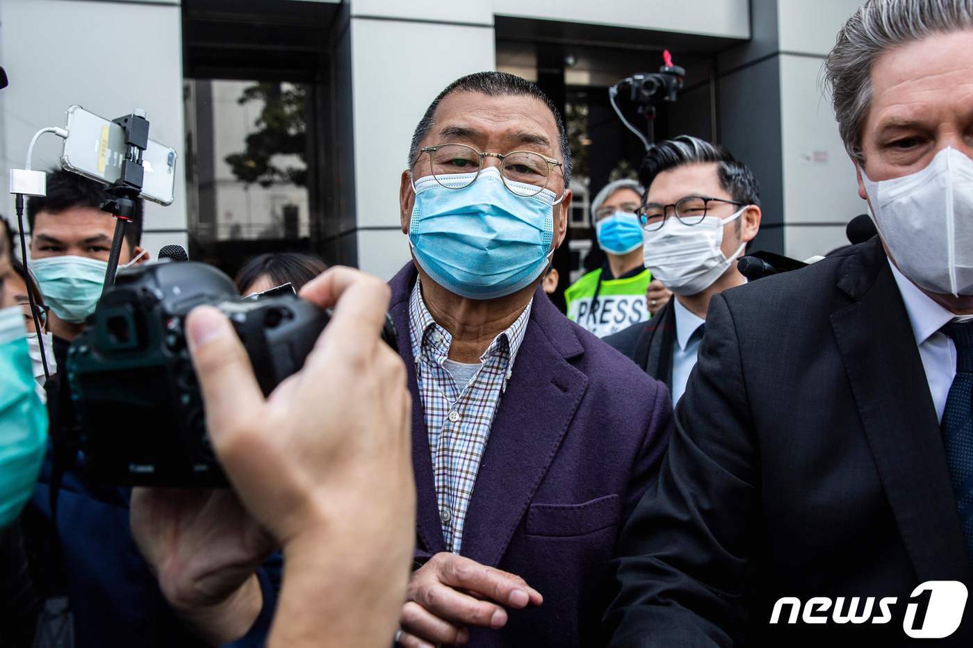 본문 이미지 - 홍콩 빈과일보 창업주 지미 라이. ⓒ AFP=뉴스1