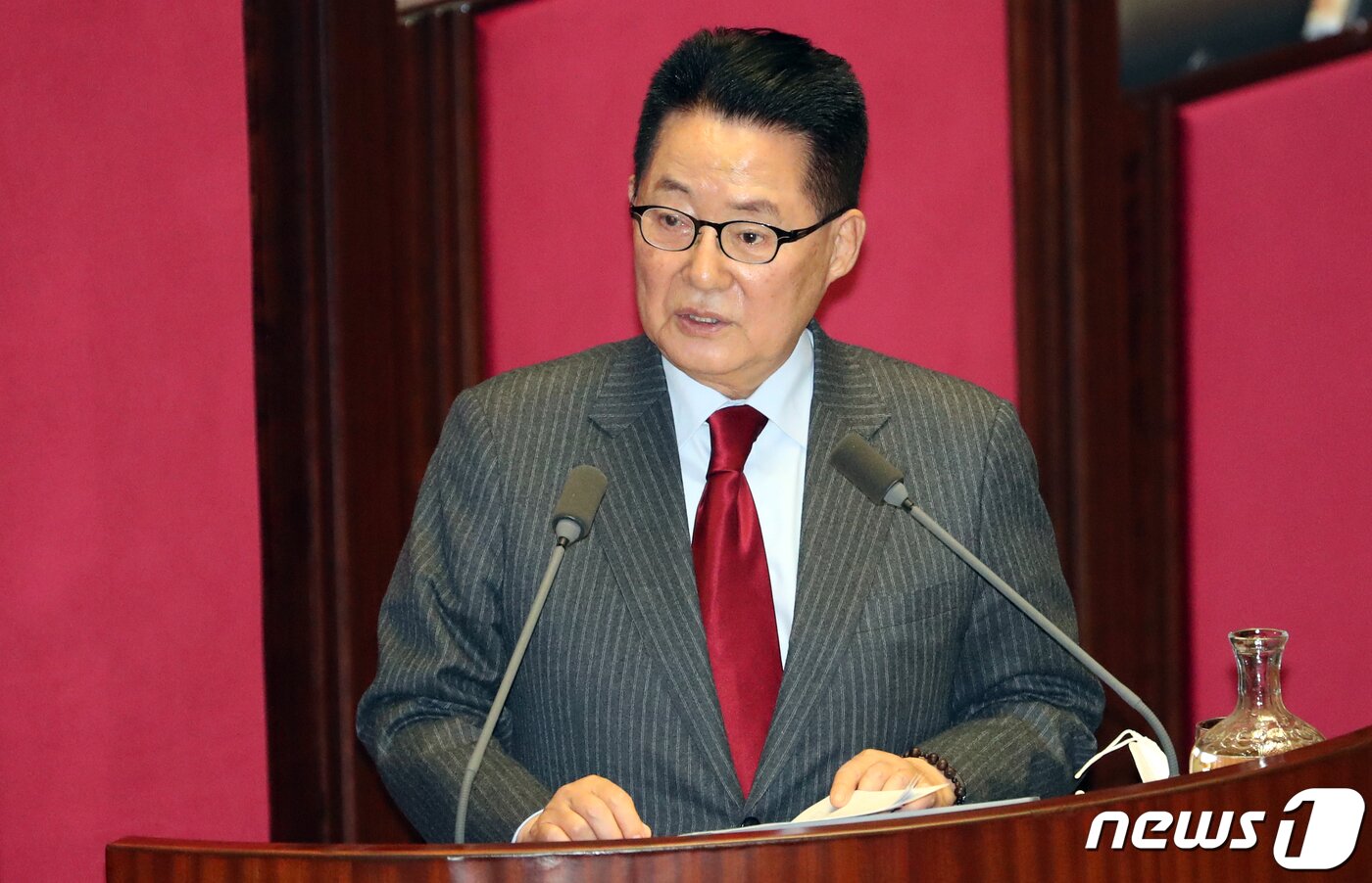 본문 이미지 - 박지원 민생당 의원. 2020.3.2/뉴스1 ⓒ News1 김명섭 기자