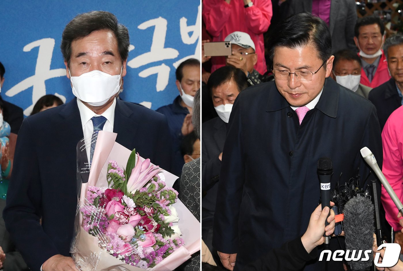 본문 이미지 - 제21대 총선 당시 서울 종로구 후보였던 이낙연 전 더불어민주당 대표와 황교안 전 미래통합당 대표. 뉴스1 ⓒ News1 허경 기자,이승배 기자