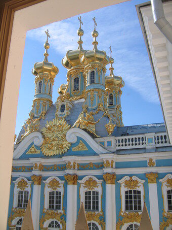 본문 이미지 - 귀족기숙학교 복도 창문에서 바라본 예카테리나 궁전. 조성관 작가