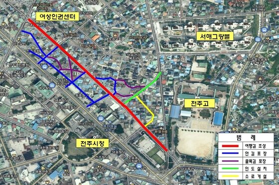 본문 이미지 - 전북 전주시 서노송예술촌 프로젝트의 기반공사 조감도 ⓒ News1 김춘상 기자