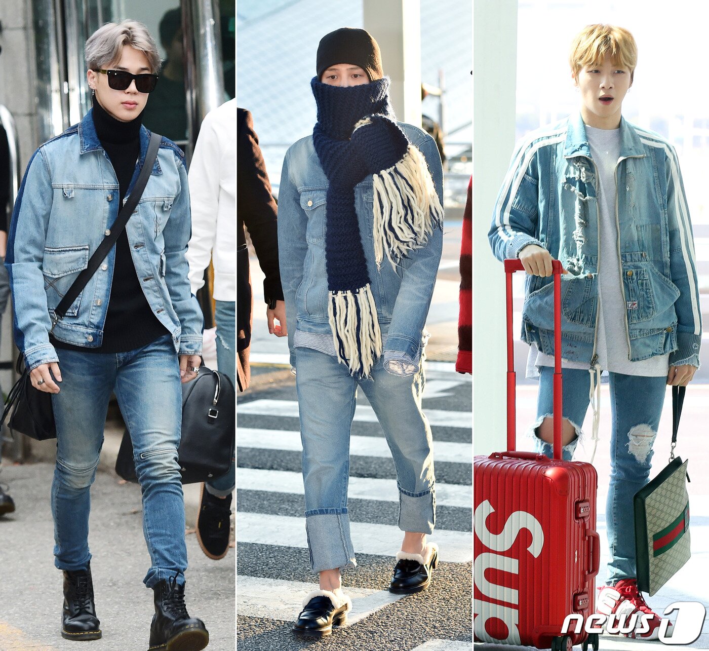 본문 이미지 - 방탄소년단 지민(왼쪽부터), 빅뱅 지드래곤, 강다니엘. ⓒ 뉴스1