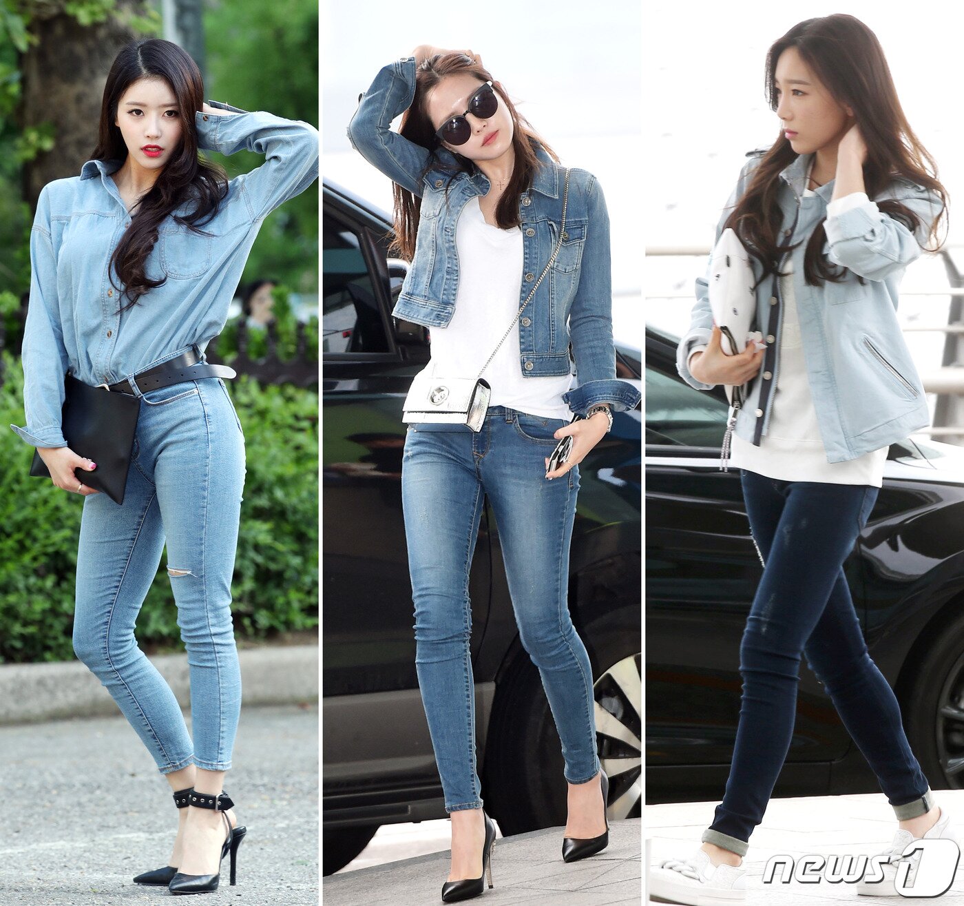 본문 이미지 - 러블리즈 이미주(왼쪽부터), 손나은, 태연. ⓒ 뉴스1