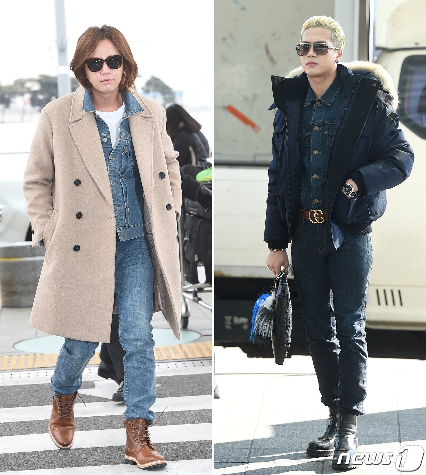 본문 이미지 - 배우 장근석과 갓세븐 잭슨(오른쪽) ⓒ 뉴스1