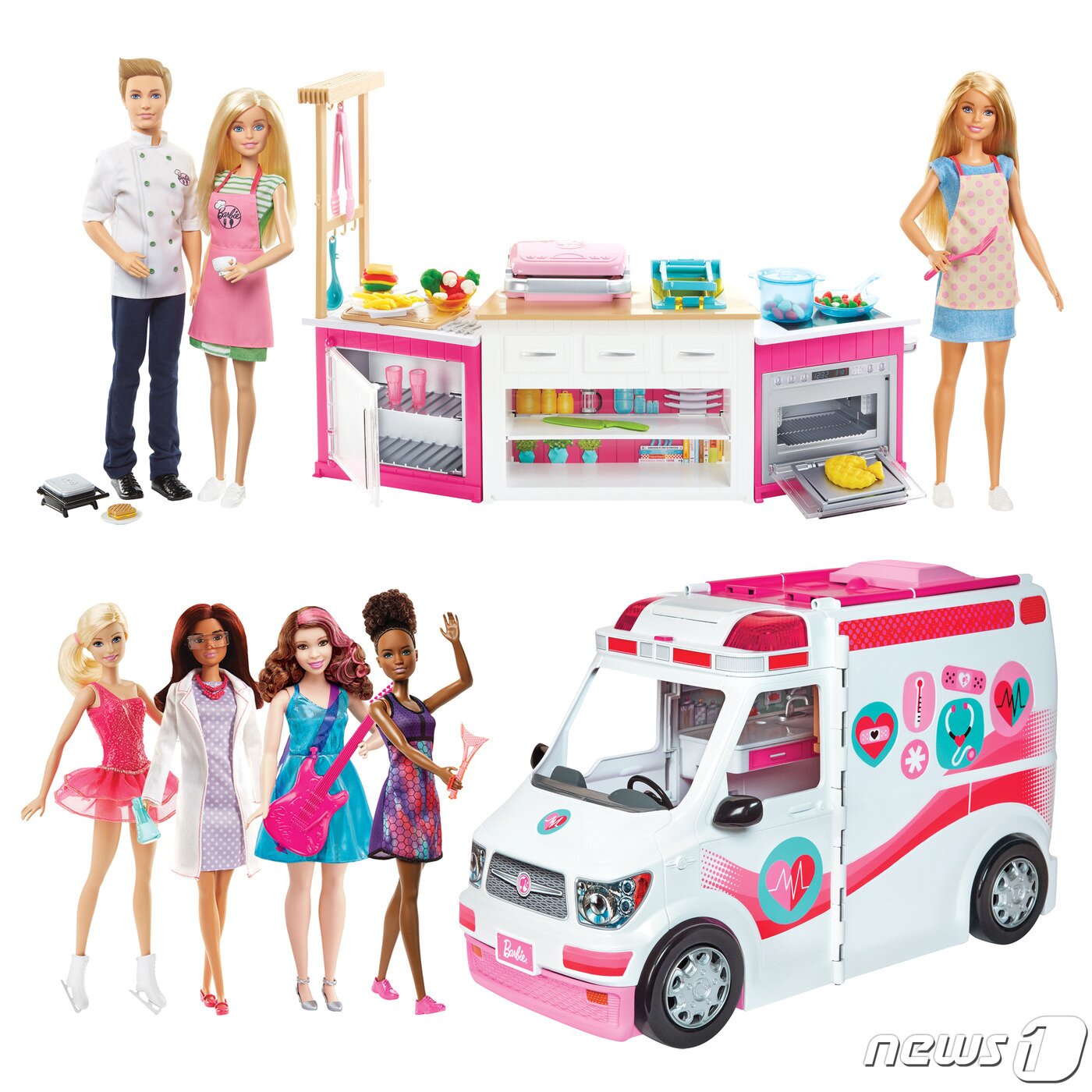 본문 이미지 - 바비 플레이세트 2종 (손오공 제공) ⓒ 뉴스1