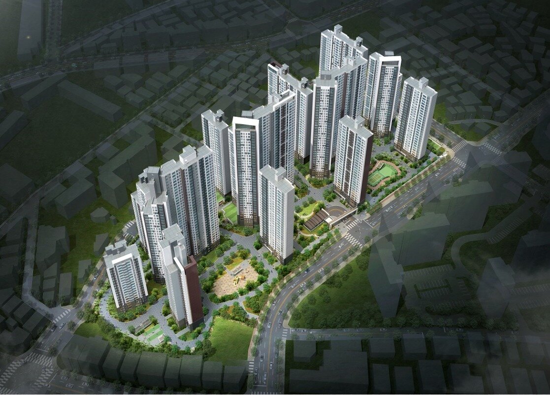 본문 이미지 - ‘광명 푸르지오 센트베르’ 조감도./자료제공=대우건설ⓒ 뉴스1