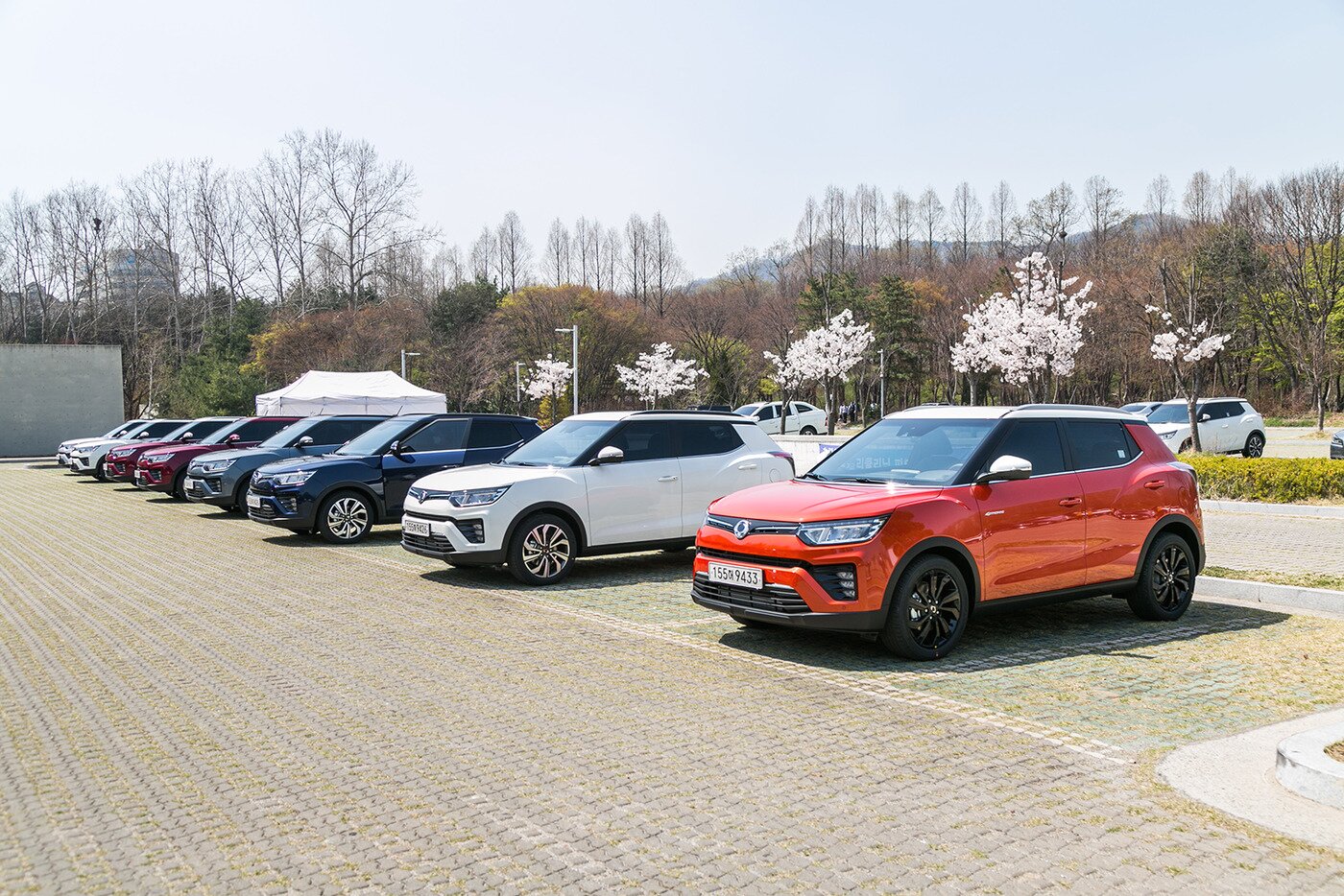 본문 이미지 - 시승 대기 중인 리스펙 티볼리(쌍용자동차 제공)ⓒ 뉴스1