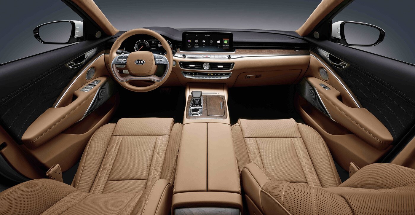 본문 이미지 - 기아차 'THE K9 2021년형' 새들브라운 내장(기아차 제공)ⓒ 뉴스1