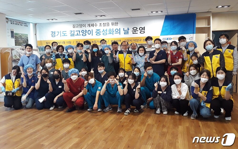 본문 이미지 - 경기도는 10일 고양시 농업기술센터에서 '제1회 경기도 길고양이 중성화의 날'을 진행했다. ⓒ 뉴스1 최서윤 기자