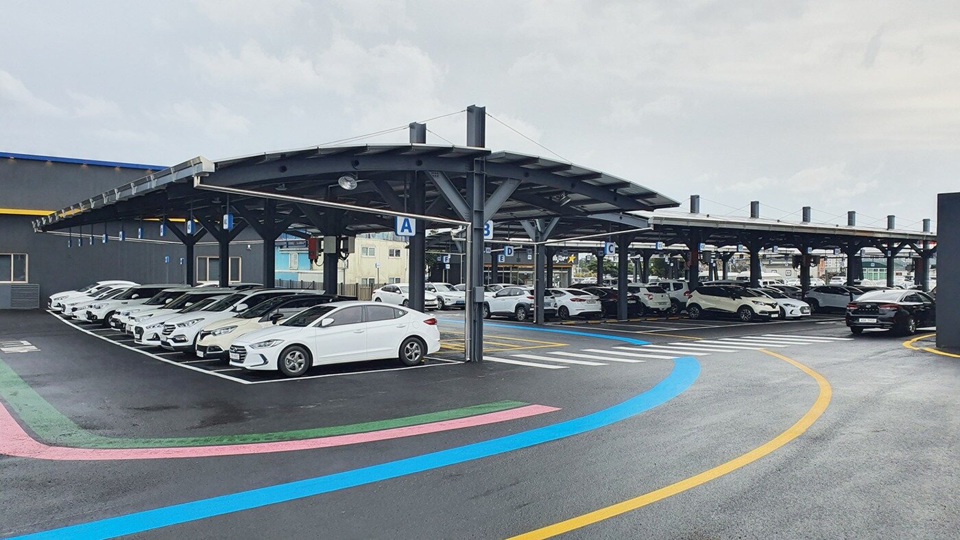 본문 이미지 - 제주공항 인근 '빌리카' 조감도(SK렌터카 제공)ⓒ 뉴스1