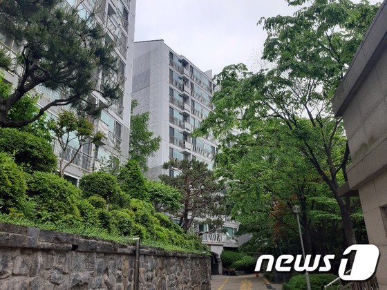 '용인 형재 택배기사 폭행' 사건이 일어난 아파트 단지.© 뉴스1 유재규 기자