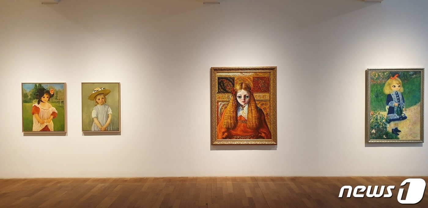 본문 이미지 - 마리킴 개인전 'Masterpiece-Immortal Beloved' 전경.ⓒ 뉴스1 이기림 기자