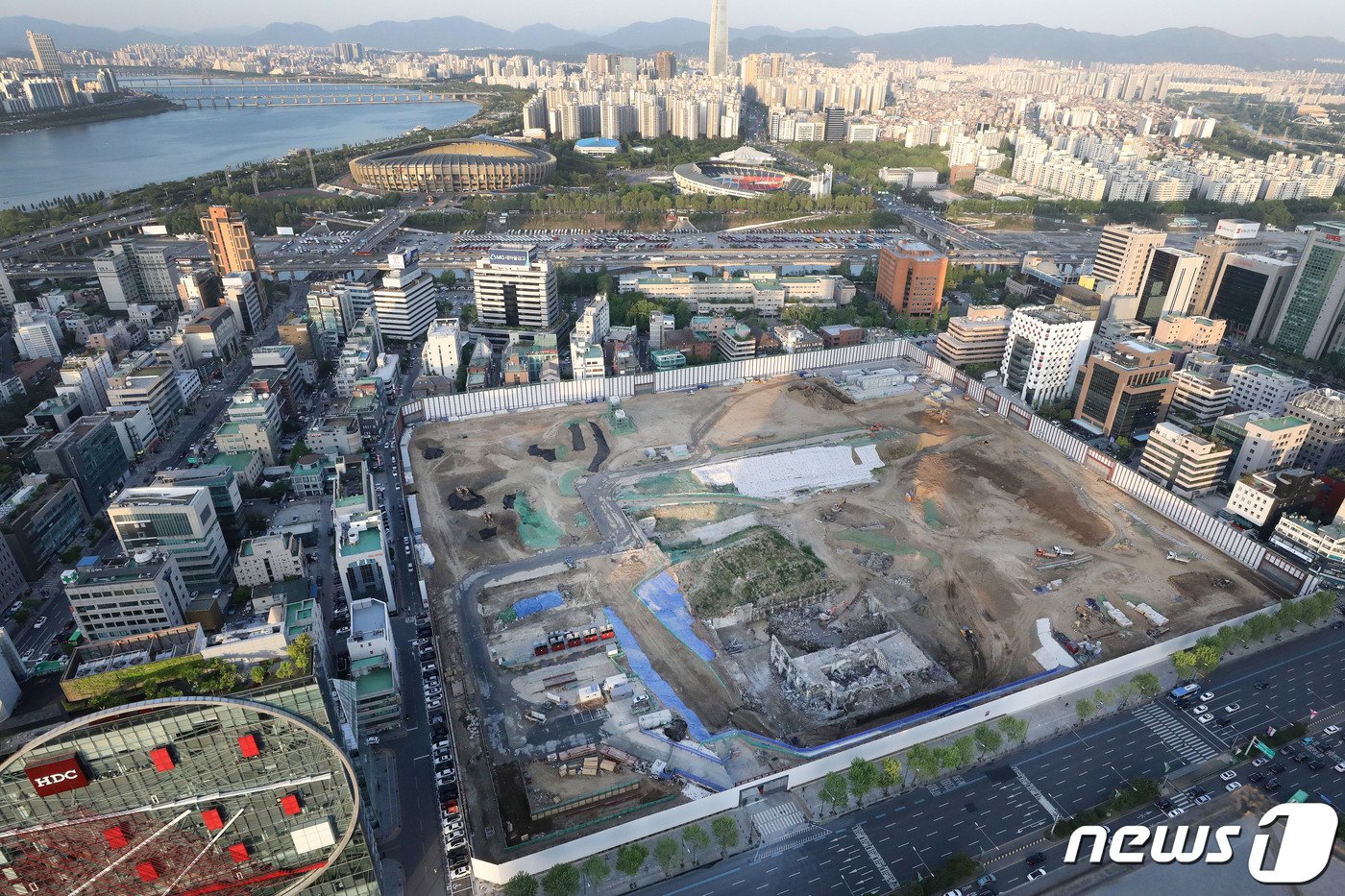 강남구 삼성동 현대차 신사옥 건립 부지 모습. 2020.5.6/뉴스1 ⓒ News1 임세영 기자