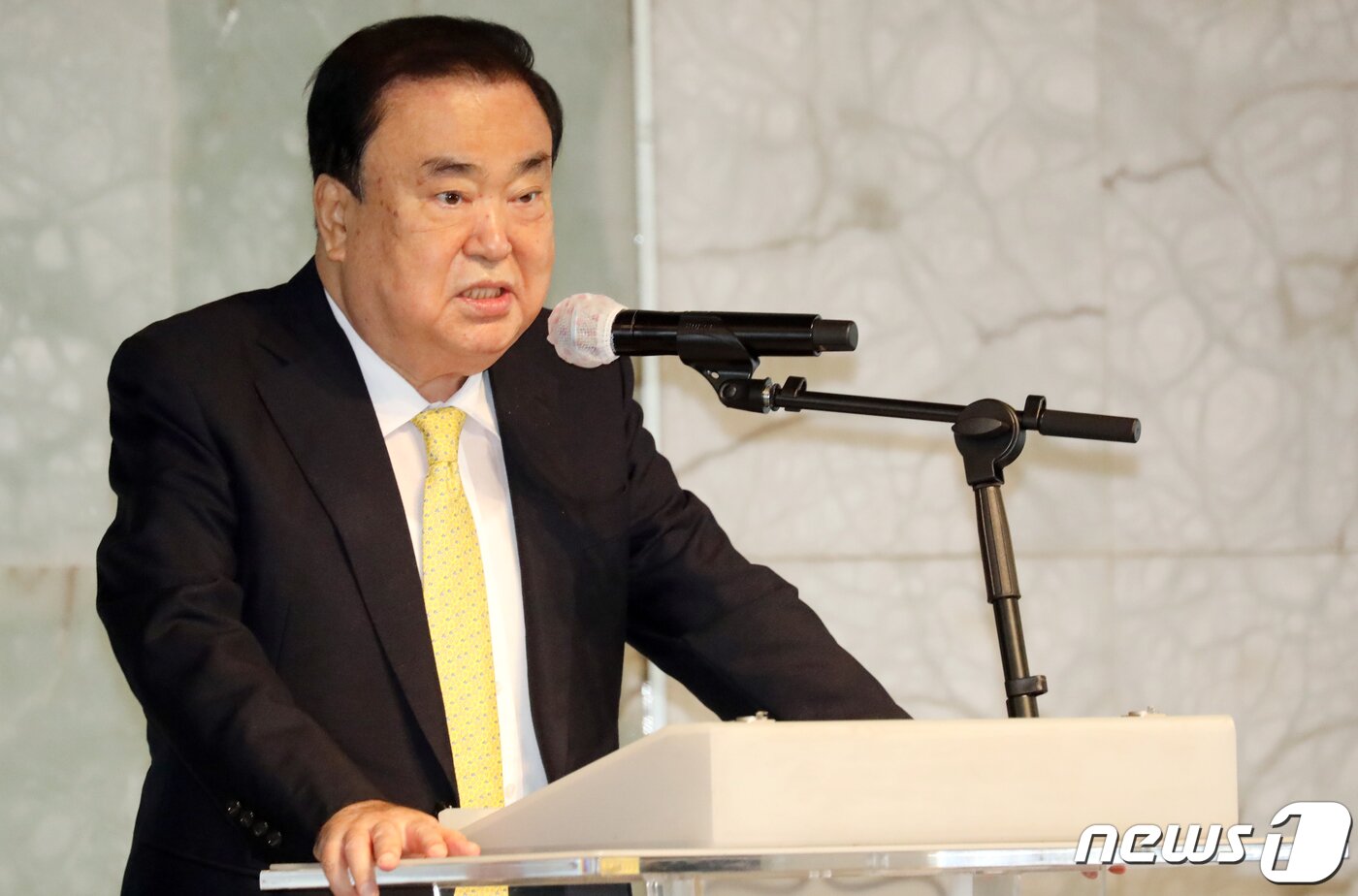 본문 이미지 - 문희상 전 국회의장. 2020.6.15/뉴스1 ⓒ News1 김명섭 기자