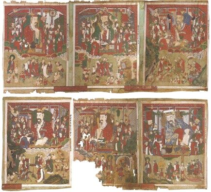 본문 이미지 - 신흥사 '시왕도', 124.4&times;93.9㎝, 1798.(조계종 제공)ⓒ 뉴스1