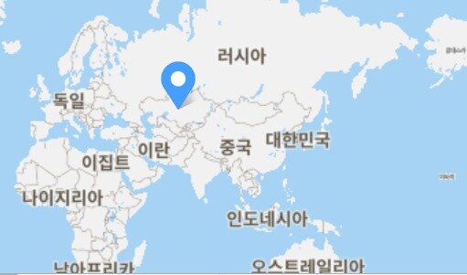 본문 이미지 - 카자흐스탄 위치도