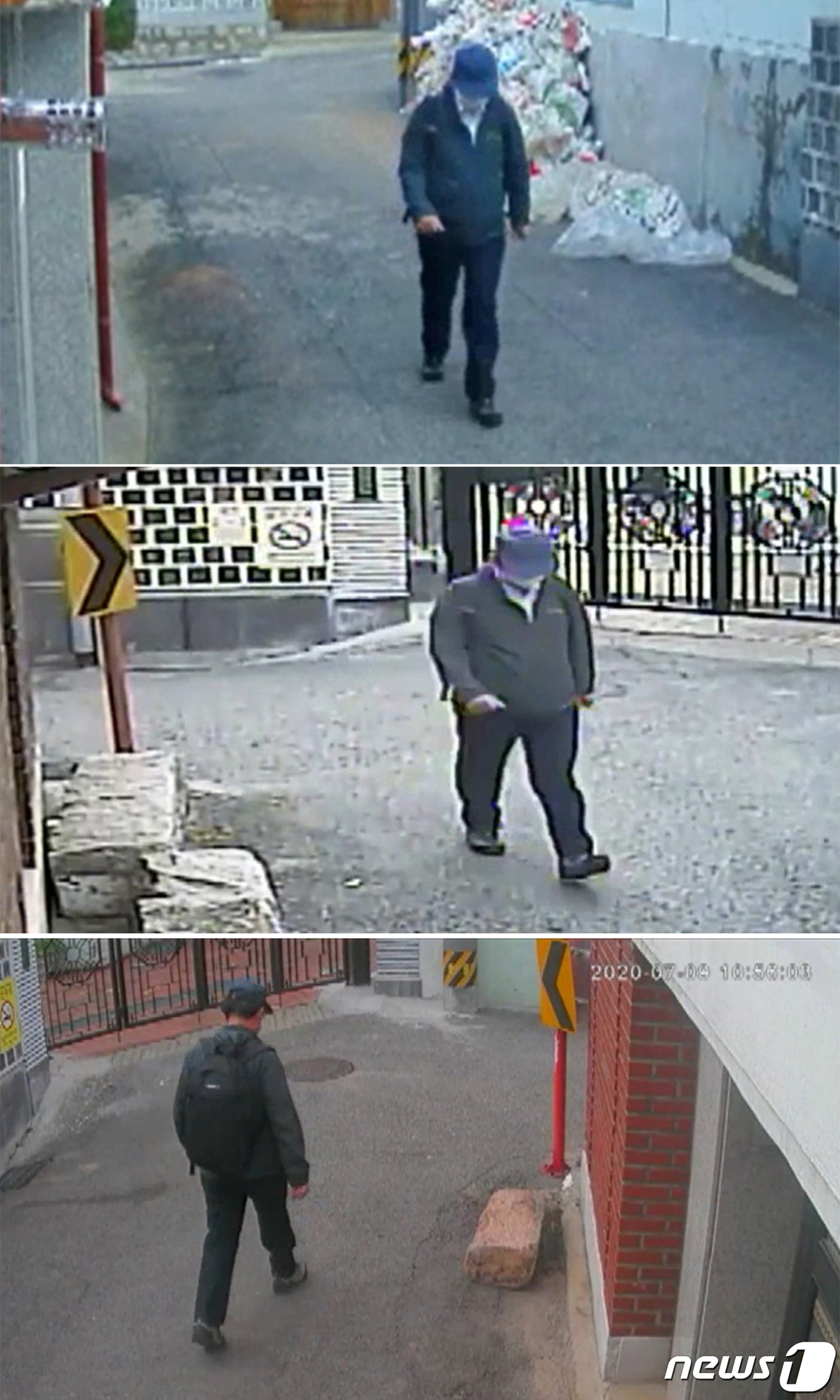 (서울=뉴스1) = 폐쇄회로(CC)TV에 잡힌 박원순 서울시장의 생전 마지막 모습이 공개됐다.언론보도를 통해 공개된 10~15초 분량의 CCTV 영상을 보면, 박 시장이 서울 종로 …