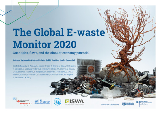 'THE GLOBAL E-WASTE MONITOR 2020' 보고서 표지 (UNITED NATIONS UNIVERSITY / ITU / UNITAR 제공) 2020.07.02 / 뉴스1